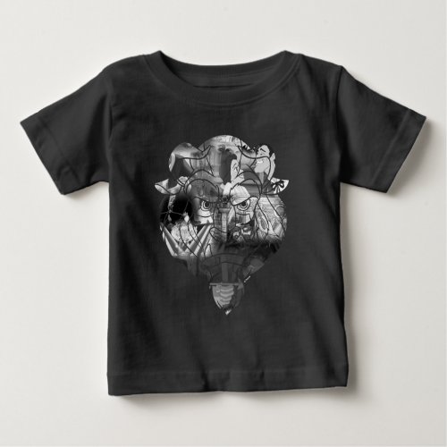 Beauty  The Beast  BW Collage Baby T_Shirt