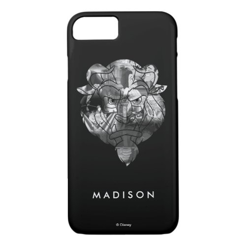 Beauty  The Beast  BW Collage iPhone 87 Case