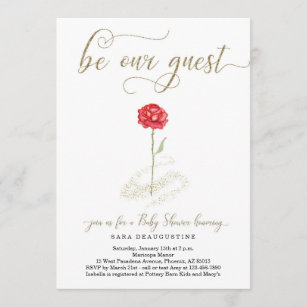 Beauty And The Beast Invitations Zazzle