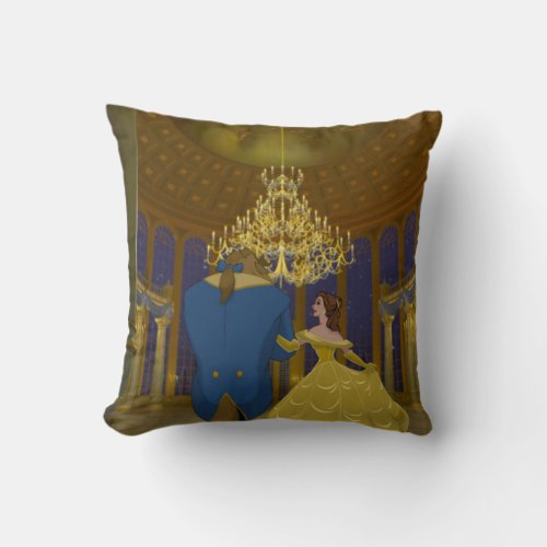 Beauty  The Beast  Beautiful Ballroom Throw Pillow