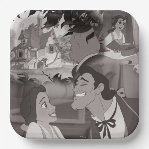 Beauty  The Beast  Belle  Gaston Paper Plates