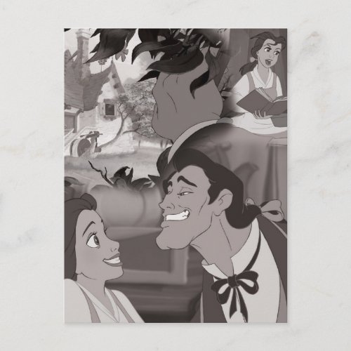 Beauty  The Beast  Belle  Gaston Postcard