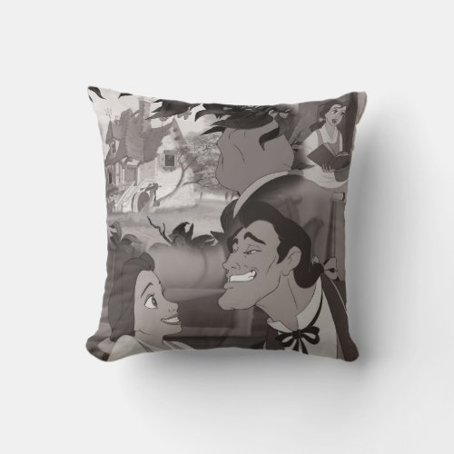 Beauty  The Beast  Belle  Gaston Throw Pillow