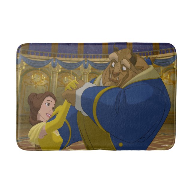 Beauty & The Beast | Belle & The Beast Dancing Bathroom Mat (Front)