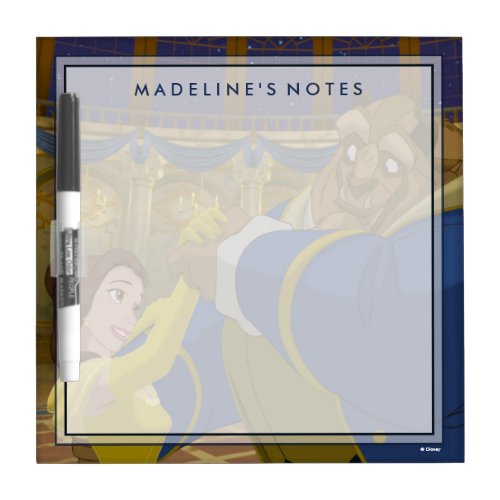 Beauty  The Beast  Belle  The Beast Dancing Dry Erase Board