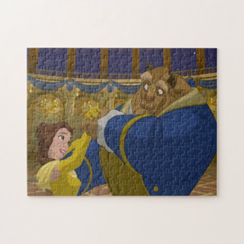 Beauty  The Beast  Belle  The Beast Dancing Jigsaw Puzzle