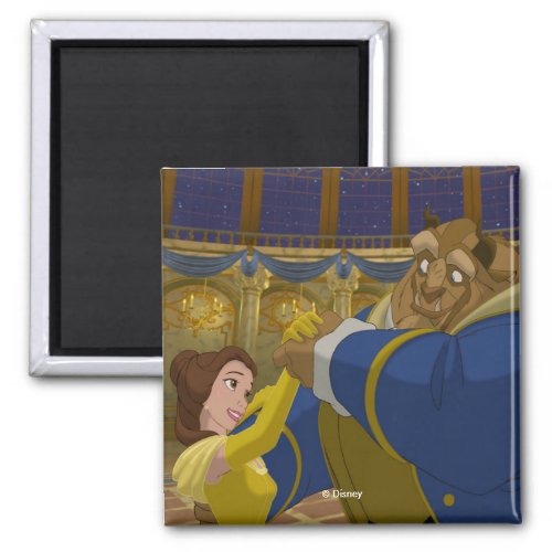 Beauty  The Beast  Belle  The Beast Dancing Magnet