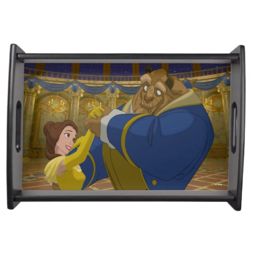 Beauty  The Beast  Belle  The Beast Dancing Serving Tray