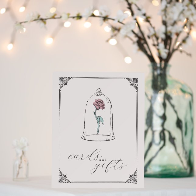 Beauty & the Beast Bridal Shower Cards & Gifts Foam Board (In Situ (Wedding))