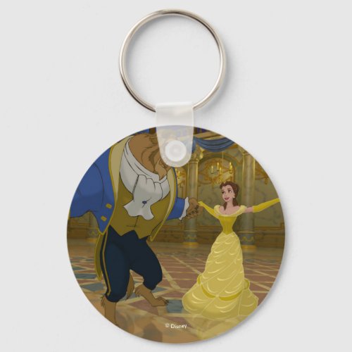 Beauty  The Beast  Dancing in the Ballroom Keychain