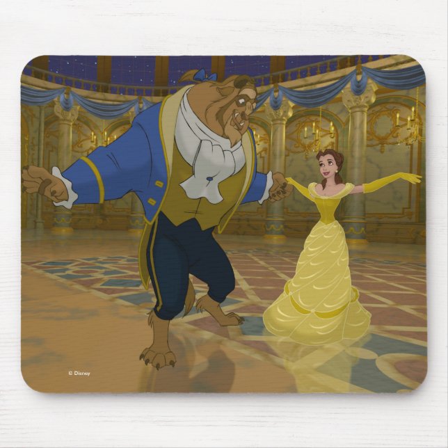 Beauty & The Beast | Dancing in the Ballroom Mouse Pad (Front)