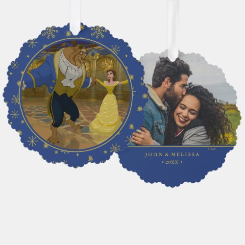 Beauty  The Beast  Dancing in the Ballroom Ornament Card