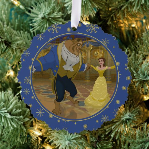 Beauty  The Beast  Dancing in the Ballroom Ornament Card