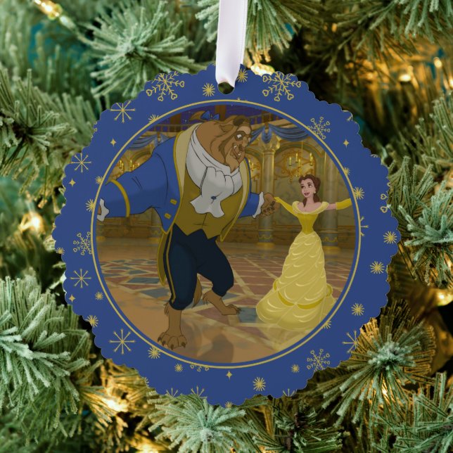 Beauty & The Beast | Dancing in the Ballroom Ornament Card (Insitu (Tree))