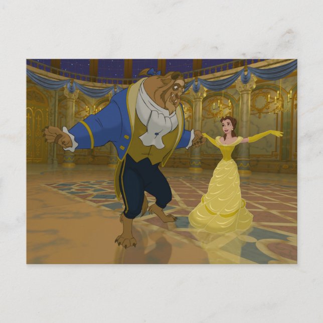 Beauty & The Beast | Dancing in the Ballroom Postcard (Front)