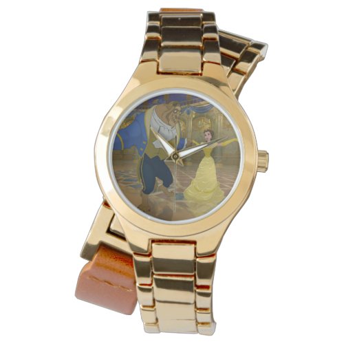 Beauty & The Beast | Dancing in the Ballroom Wristwatch - A sweet scene with Belle and the Beast dancing in the ballroom.