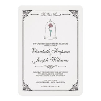 Beauty & the Beast | Enchanted Rose Wedding Card