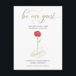 Beauty & the Beast Event Save the Date Announcement Postcard<br><div class="desc">A Beauty and the Beast-inspired red rose encircled in gold shimmer makes the perfect backdrop to announce the upcoming big event. The postcard format costs less to send (cheaper stamps) and eases the process (negating stuffing envelopes and having your return address pre-printed on the card). Coordinating Invitations and matching RSVP,...</div>
