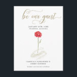 Beauty & the Beast Event Save the Date Announcement Postcard<br><div class="desc">A Beauty and the Beast-inspired red rose encircled in gold shimmer makes the perfect backdrop to announce the upcoming big event. The postcard format costs less to send (cheaper stamps) and eases the process (negating stuffing envelopes and having your return address pre-printed on the card). Coordinating Invitations and matching RSVP,...</div>