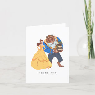 Beauty & the Beast Fairytale Wedding Letterpress Thank You Card