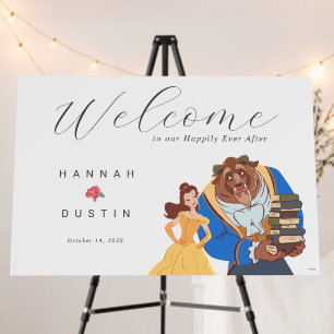 Beauty & the Beast Fairytale Wedding Welcome Sign
