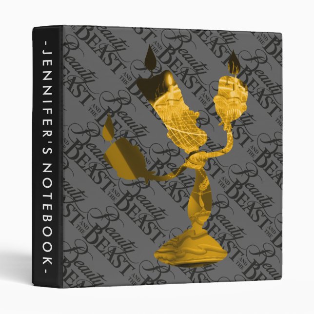Beauty & The Beast | Lumière Silhouette Binder (Front/Spine)
