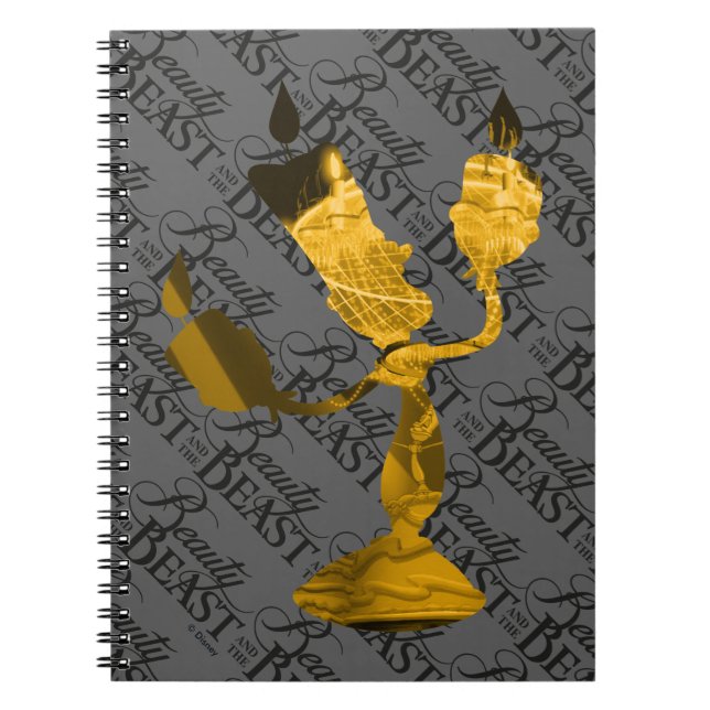 Beauty & The Beast | Lumière Silhouette Notebook (Front)