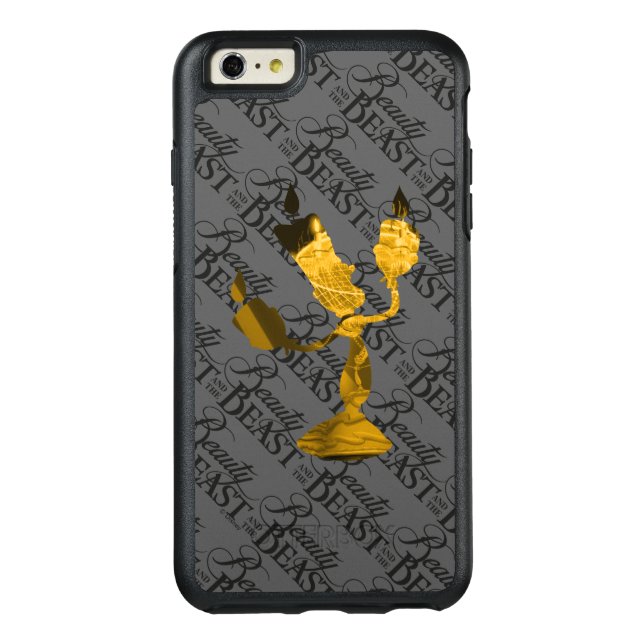 Beauty & The Beast | Lumière Silhouette Otterbox iPhone Case (Back)