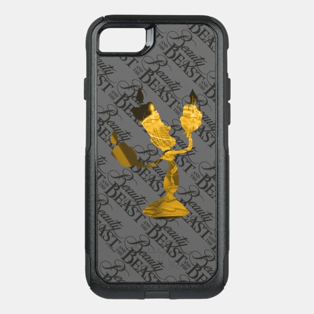 Beauty & The Beast | Lumière Silhouette Otterbox iPhone Case (Back)