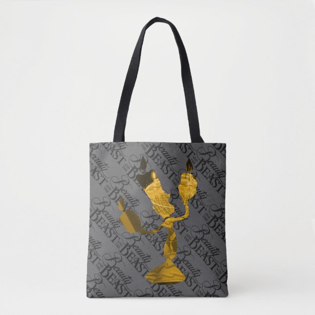 Beauty & The Beast | Lumière Silhouette Tote Bag (Front)
