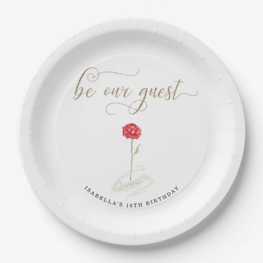 Beauty & the Beast Paper Napkins Paper Plate