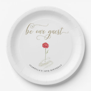 Beauty & the Beast Paper Napkins Plates