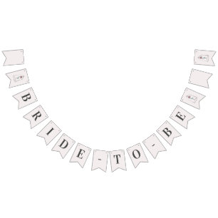 Beauty & the Beast Rose Bride to Be Bunting Flags