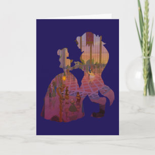Beauty & The Beast Silouette Dancing Card