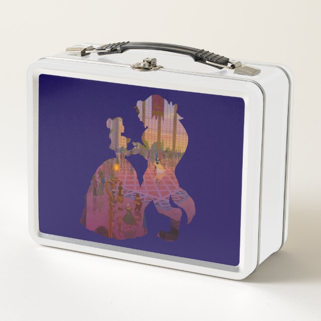 Beauty & The Beast | Silouette Dancing Metal Lunch Box (Front)