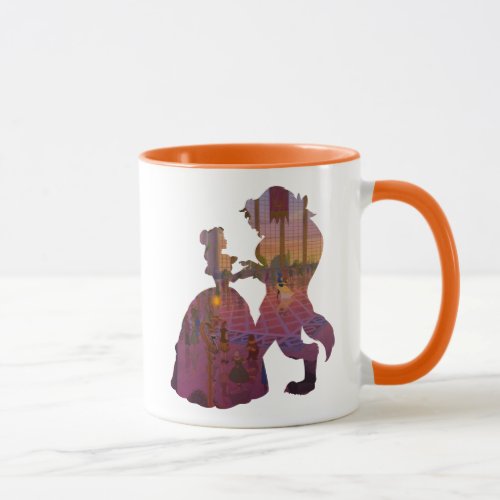 Beauty  The Beast  Silouette Dancing Mug