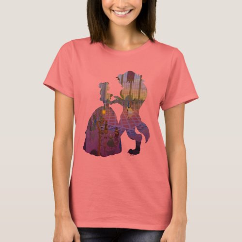 Beauty  The Beast  Silouette Dancing T_Shirt