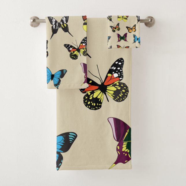 Beauty & the Butterfly Bath Towel Set (Insitu)