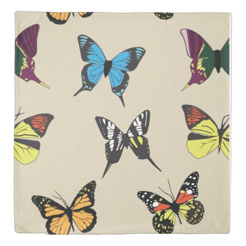 Beauty  the Butterfly Queen_sized Duvet Cover