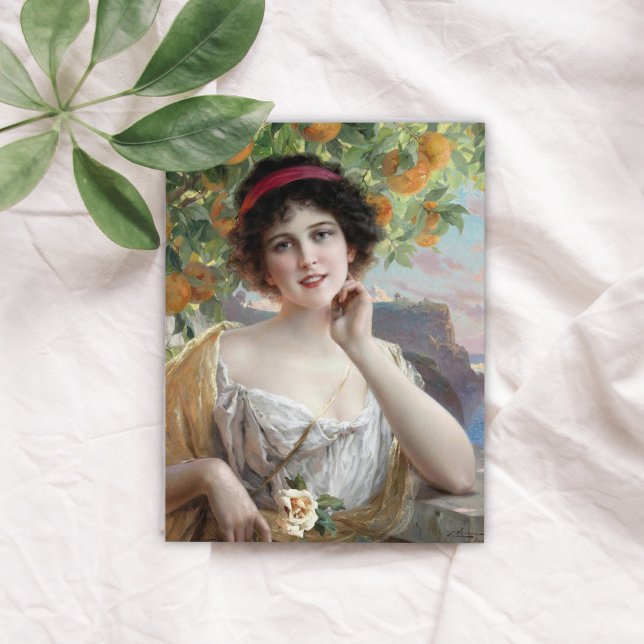 Beauty Under The Orange Tree by Émile Vernon Postcard (Creator Uploaded)