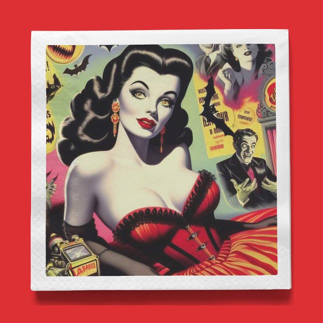 Beauty Vampire Pin-up Napkins (Creator Uploaded)