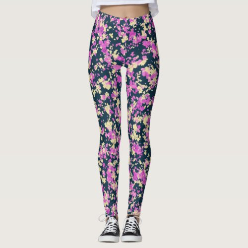 Beauty Watercolor Pink Workout Lululemon Floral Leggings