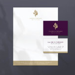 Beauty Wellness Your Logo Here Letterhead<br><div class="desc">Easily personalize this high quality Letterhead with your own company logo or the one we already created for you and your custom text. We've curated a selection of high-quality promotional items designed to help you showcase your brand with style and sophistication. Whether you're looking to enhance your business's visual identity...</div>