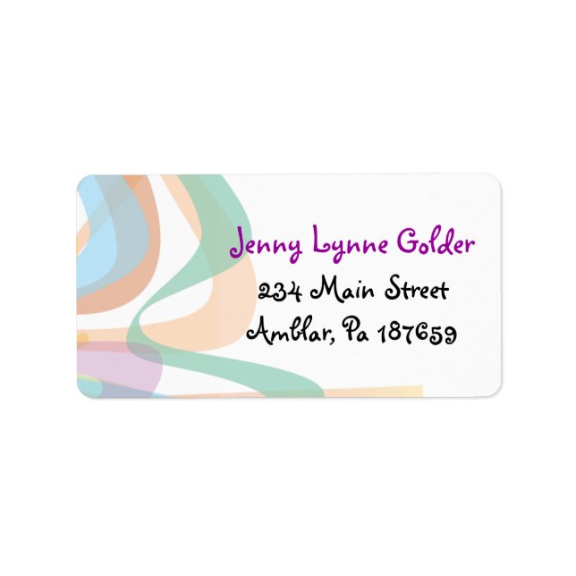 Beauty Within Bat Mitzvah print your own lables Label (Front)