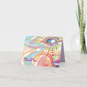 Beauty Within Bat Mitzvah Thank You Card