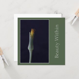 Beauty Within Elegant Floral Yellow Green Tones