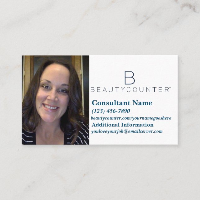 Beautycounter Business Card with Fact (Front)