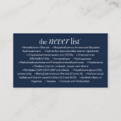 Beautycounter Business Cards, The Never List Cards (Back)