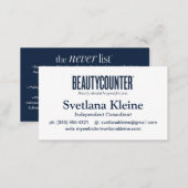 Beautycounter Business Cards, The Never List Cards (Front/Back)