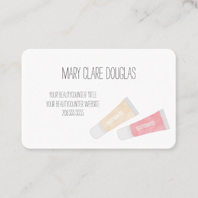 Beautycounter Consultant Jellies Duo Business Card (Front)